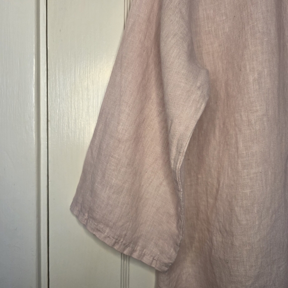Pure Venice Linen Top – Size XL – Pink - Picture 3 of 5